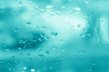raindrops on the glass 