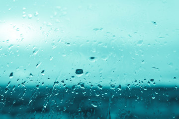 raindrops on the glass 