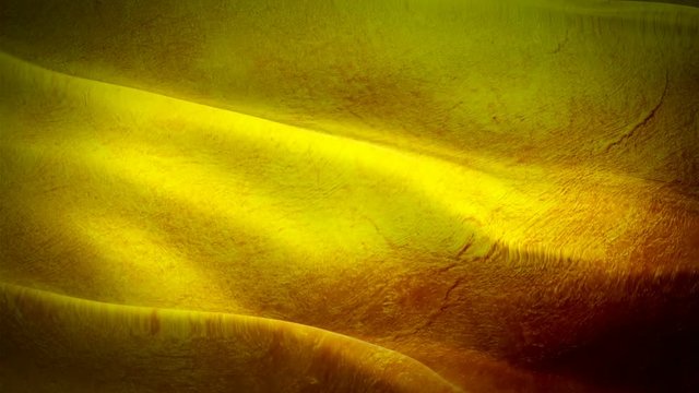 Gold Flag Wave Loop waving in wind. abstract gold liquid. Golden wave background. Gold Flag Looping Closeup 1080p Full HD 1920X1080 footage. Golden yellow color flags/ Other HD flags available