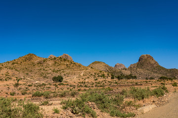 Fototapeta premium Landscape in Gheralta in Tigray, Northern Ethiopia.