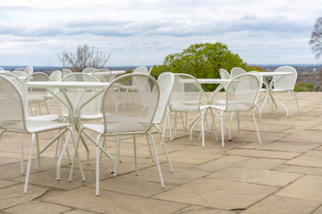 empty cafe in the park