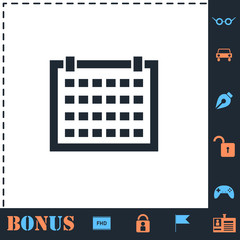 Calendar icon flat