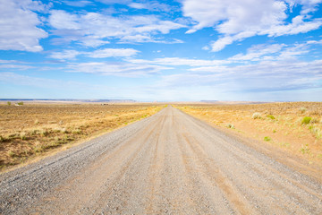 Fototapeta na wymiar County road 57 near Chaco Culture in New Mexico, USA