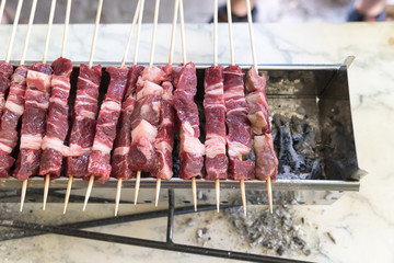 Cooking Abruzzesi arrosticini