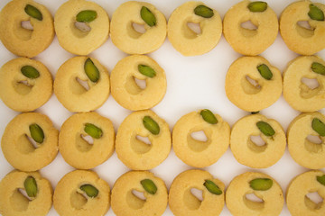 Traditional arabic cookies. Barazik Ma&rsquo;amol GHRAYBEH (MIDDLE EASTERN SHORTBREAD COOKIES)