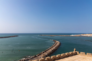 Obraz premium Panorama from the old city of Rabat