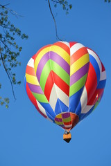 colorful hot air balloon in the sky