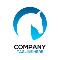 Modern horse logo