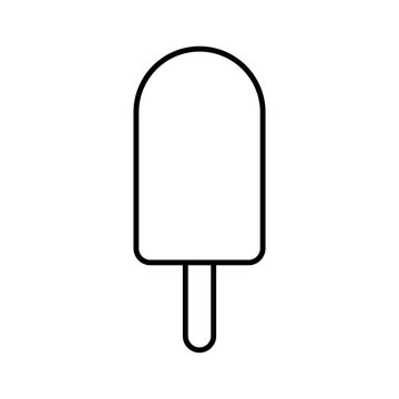Cartoon Ice Lolly Icon Isolated On White Background