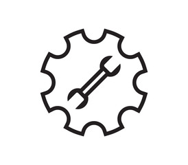 Settings icon vector illustration design