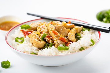 rice with chicken and vegetables