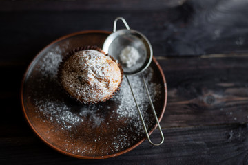 Fototapeta premium recipe for homemade pie. Tasty and sweet