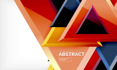 Obraz premium Triangular low poly background design, multicolored triangles
