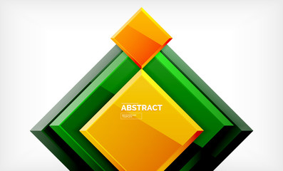 Square geometrical background