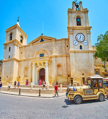 Panorama of St John Co-Cathedral in Valletta, Malta