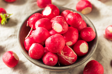 Raw Red Organic Radishes
