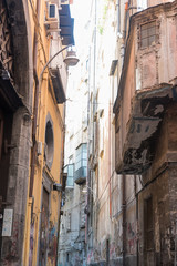Crumbling Building in Naples Italy