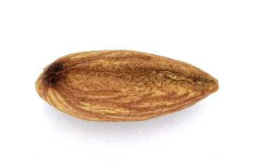 almonds isolated on white background