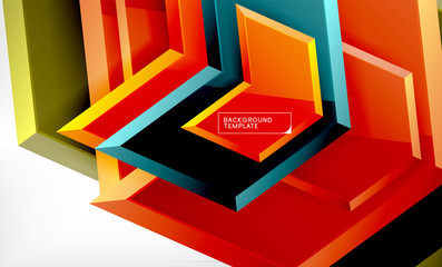 Techno arrow background, template design