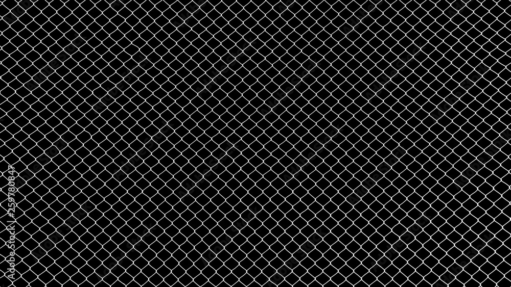 Poster cage metal wire on black background