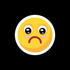 Smiley.Face with emotions. Icon.  illustration.