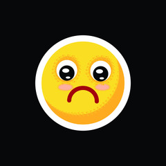 Fototapeta premium Smiley.Face with emotions. Icon. On separate layers. Vector illustration.