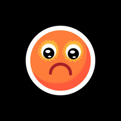 Smiley.Face with emotions. Icon.  illustration.