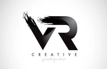 VR Letter Design with Brush Stroke and Modern 3D Look.