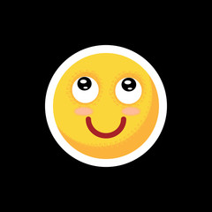 Fototapeta premium Smiley.Face with emotions. Icon. illustration.
