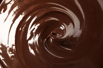 Sweet tasty chocolate cream as background, closeup