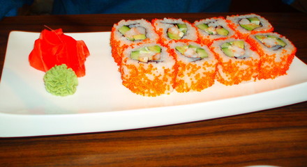 japanese sushi on a plate