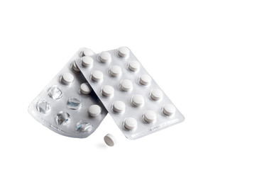 packaging of tablets on a white background