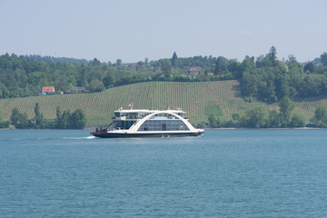 Auto-Fähre am Bodensee von Meersburg nach Konstanz	