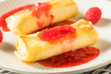 Sweet Homemade Cheese Blintzes
