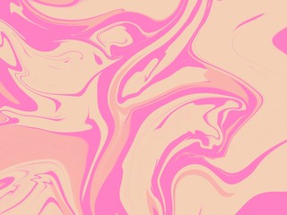 Obraz na płótnie Canvas beautiful colourful abstract aquatic pink yellow marble texture surface splash watercolour acrylic flow art artistic wallpaper background craft water liquid wave canvas illustration creative flat art