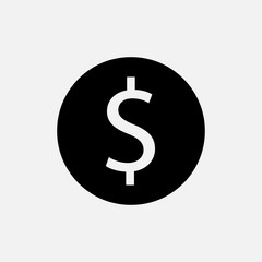 Money icon isolated on white background. Vector illustration.