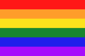 Gay pride rainbow flag