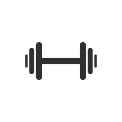 Dumbbell for gym icon isolated on white background. Vector illustration. Eps 10.