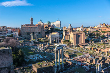 Fototapeta na wymiar Ruins of ancient Rome