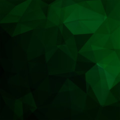 Green polygonal vector background. Can be used in cover design, book design, website background. Vector illustration