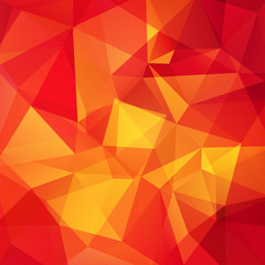 Obraz premium Abstract geometric style background. Red, orange colors. Vector illustration