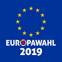 Europawahl 2019 Vektor Illustration