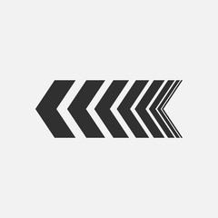 arrow icon isolated on white background. Vector illustration. Eps
