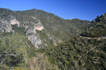 Fototapeta na wymiar La valle del Rio Araxisi