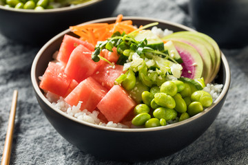 Homemade Vegan Poke Bowl