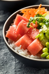 Homemade Vegan Poke Bowl