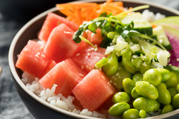 Homemade Vegan Poke Bowl