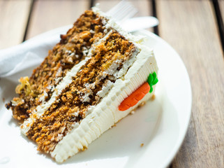 Carrot cake piece