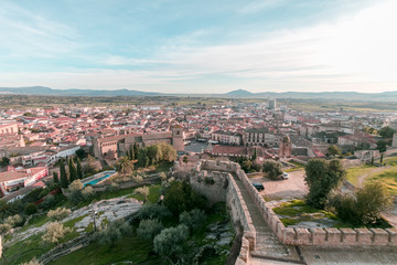 Panoramic view of Trujillo . Saint Martin's church. Trujillo. Extremadura. Spain
