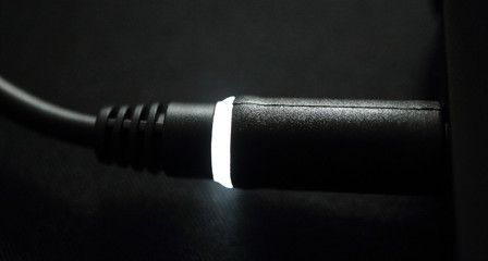 Power adapter with a diode indicator charging modern laptop